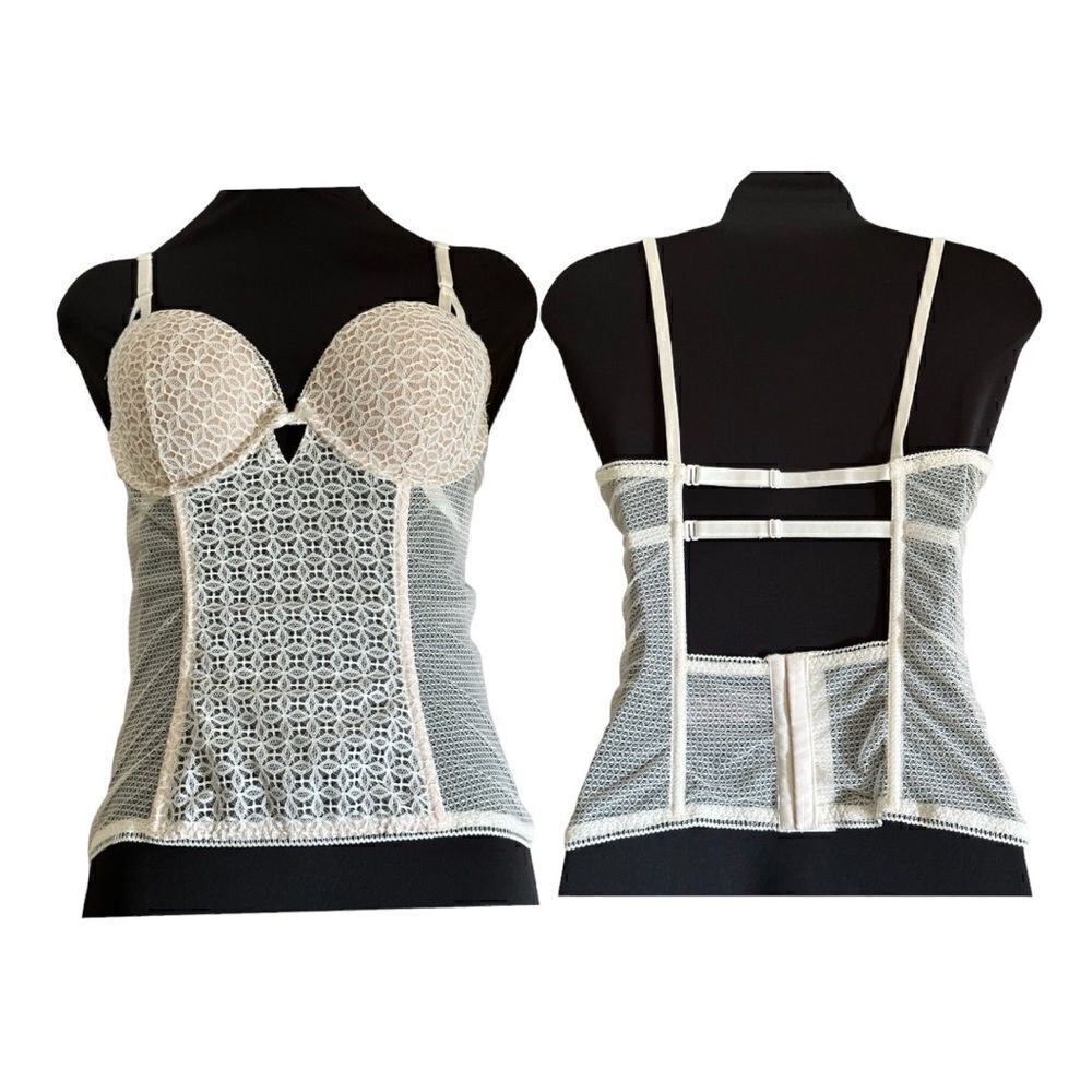 Victoria’s Secret Women’s Push-Up Longline Corset Padded Bustier in the Size 36C